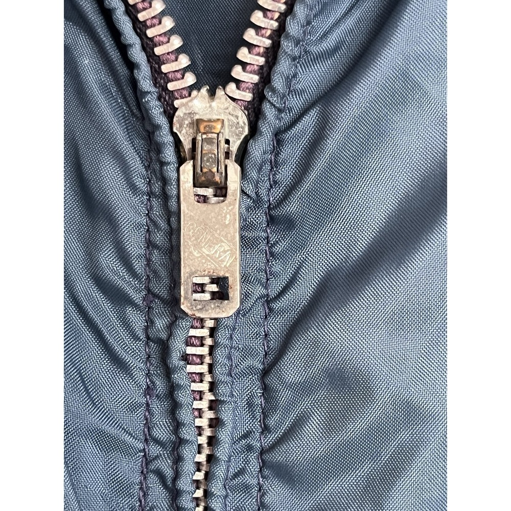 VTG 1960s KOLESPORT Nylon Jacket TIGERLAND LA Fort Polk (?) Zip Flocked Tiger M - Picture 6 of 9